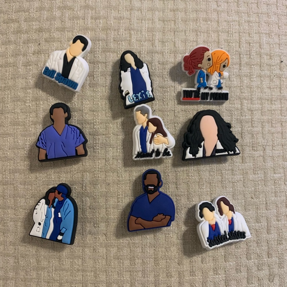 Greys Anatomy Croc Charms (9)